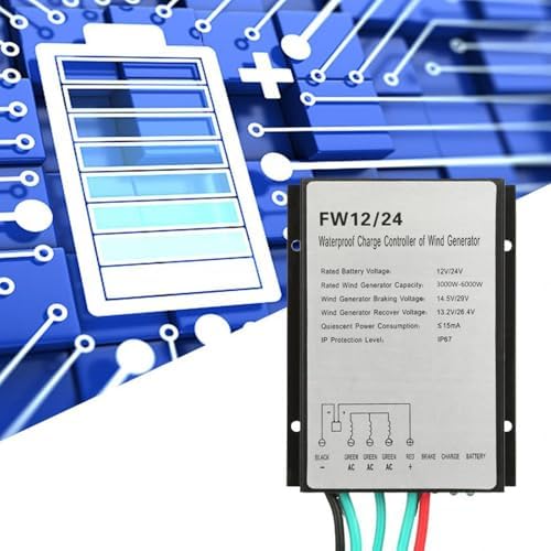 48V Wind Turbine Controller, 12V/24V Regulator for 300W-3000W Wind Turbine Generator, Battery Charging Management System, High Efficiency, Durable Energy Solution