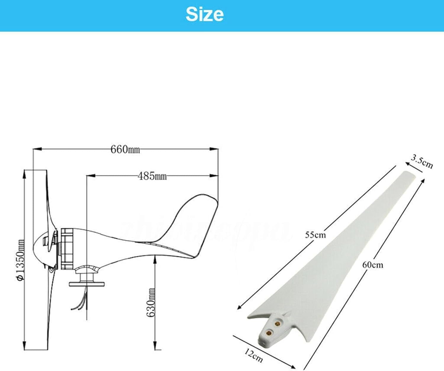 CHRISK Wind Turbine Generator Kit 3000W Windmill with MPPT Controller Inverter Kit Wind and Solar Hybrid Power Generation System