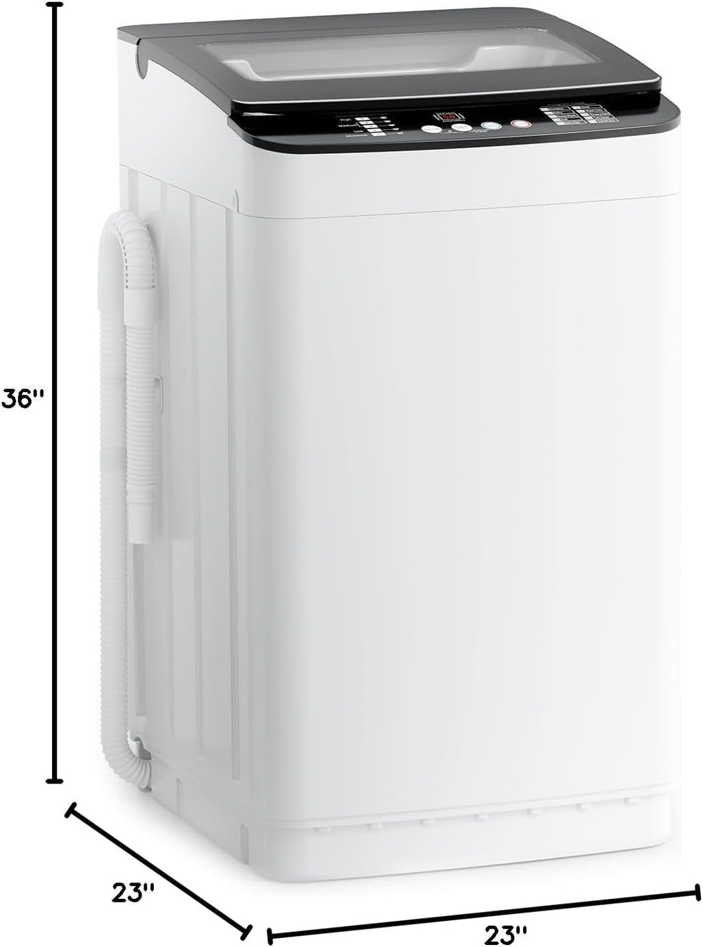 Auertech 28 lbs Portable Washing Machine, Fully Automatic Portable Washer with LED Display, 10 Wash Cycles, 5 Water Levels, 24H Delays, Top Load Washing Machine for Apartment, RV, Dorm, Home