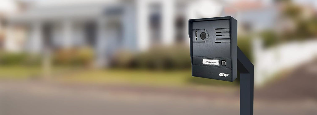 GBF Smart Video Doorbell/Door Phone Intercom System PL963MBL-POE, Weatherproof- HD 1080P Video, Wide Angle, Motion Detection, Local or Cloud Storage., RJ45 Hardwired or WiFi Bridge Connection