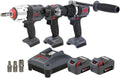 Ingersoll Rand IQV20-3D2WDXS 20V Cordless Combo Tool Kit, D3411 1/4' Screwdriver, D5241 1/2' Hammer Drill, W7153 DXS Impact