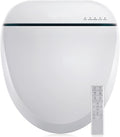 Bidet Toilet Seat 102DS-W, Round, Electronic Heated Seat with Unlimited Warm Water for Home Bathroom, Remote Control, Turbo Wash & Dryer, Night Light, Easy Install - Perfect for Family Use