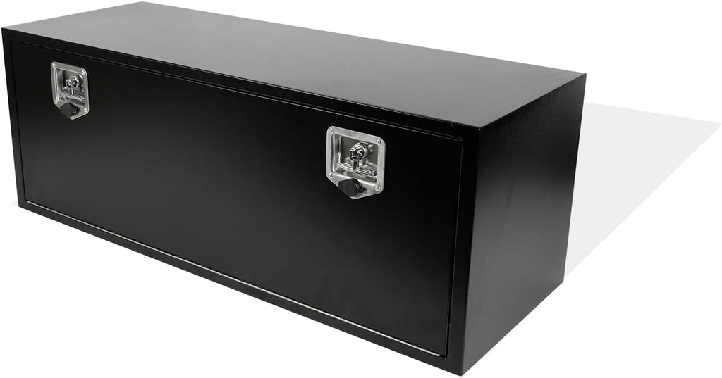 48 Inch Underbody Tool Box,Heavy Duty Underbody Truck Tool Box w/T-Handle Latch and keys for Pickup Truck,Utility Tractor,RV,Waterproof Tool Chest For Storage & Organization-48 × 18 × 18 inch