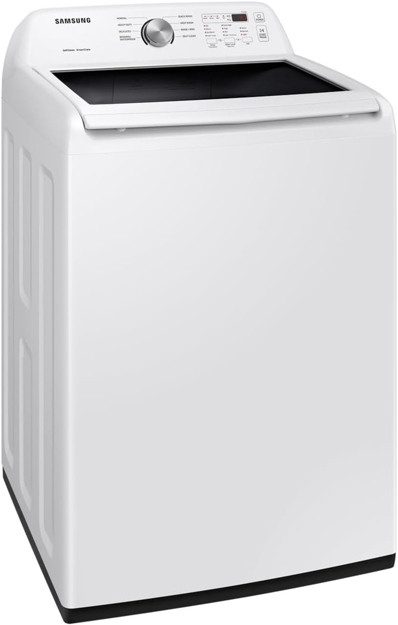 Samsung 4.5 cu. ft. Capacity Top Load Washer with Vibration Reduction Technology+, White WA45T3200AW/A4