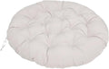Lifup Water Resistant Papasan Cushion, Rocker Chair Pads, Hammock Seating Cushion for Hanging Egg Chair Folding Garden Sofa Patio Garden Swing Chair Beige Round 47'