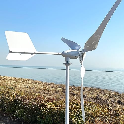 3000W 3KW Wind Turbine Generator Kit 24V - 3 Blades & MPPT Charge Controller for Efficient Hybrid Solar-Wind Energy Systems, Renewable Energy Solution, Eco-Friendly Power Generation