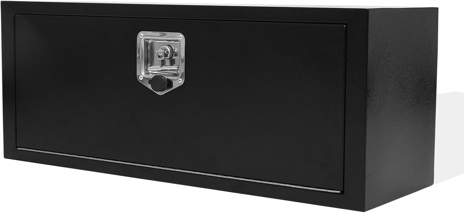 36 Inch Underbody Tool Box,Heavy Duty Underbody Truck Tool Box w/T-Handle Latch and keys for Pickup Truck,Utility Tractor,RV,Waterproof Tool Chest For Storage & Organization-36 × 12 × 14 inch