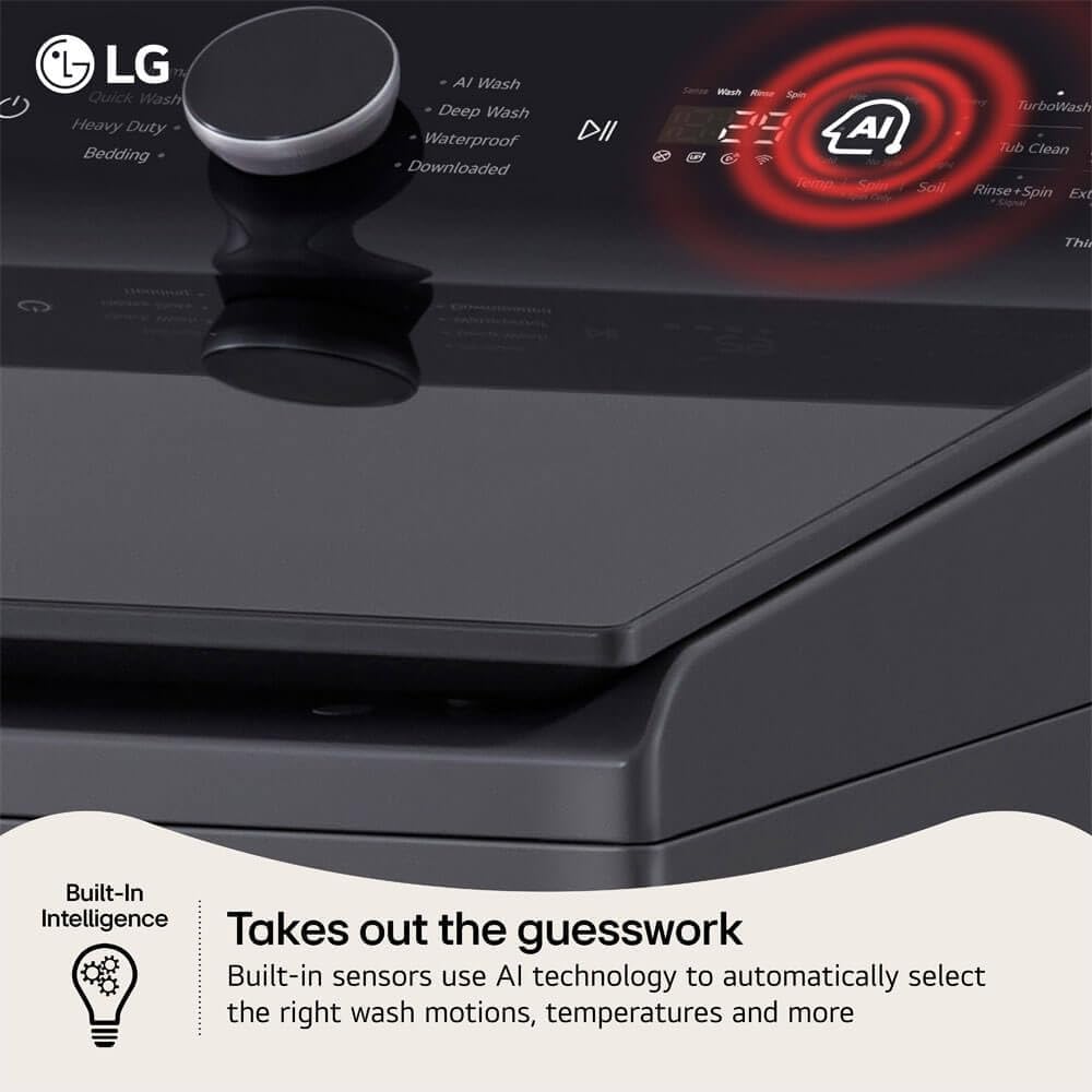 LG WT8400CB 5.5 Cu. Ft. Mega Capacity Top Load Washer w/EasyUnload - Matte Black