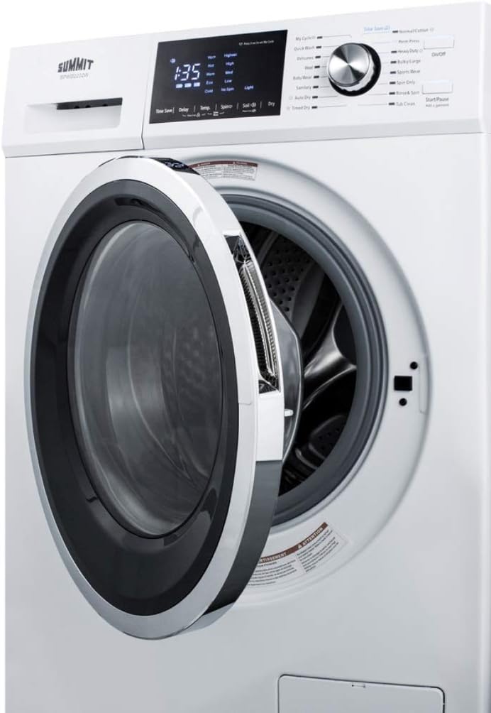2.7 CU. FT. All-in-ONE Washer and Electric VENTLESS Dryer in White