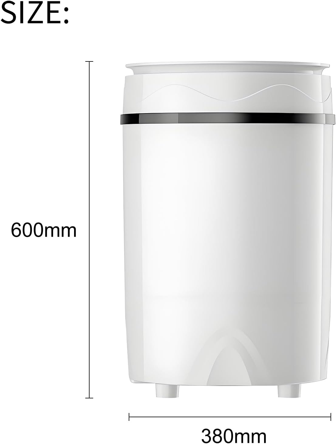 Shoes Washing Machine,Semi Automatic Portable Mini Washing Machine,Washing Shoes/Clothes & Socks and Spin-Dry,PA Soft Bristles Deep Cleaning,Compact Lightweight,Avoid Cold Water