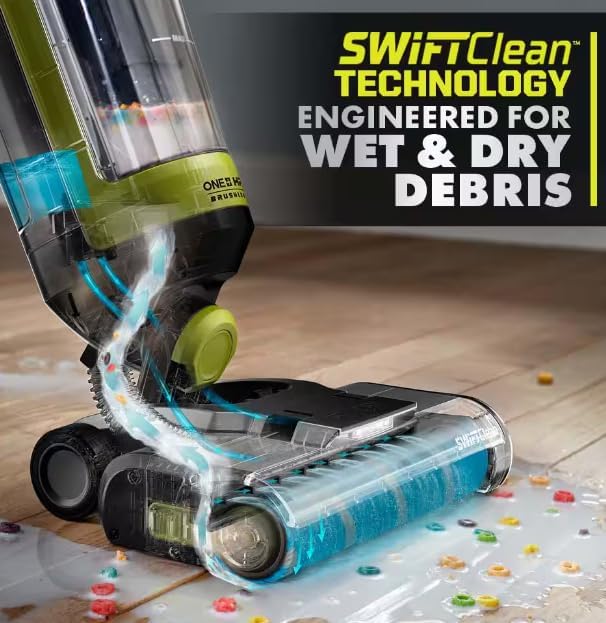 ONEAND HP 18V Cordless SWIFTCLEAN Wet/Dry Stick MOP and Vacuum KIT with 4.0 AH Battery A