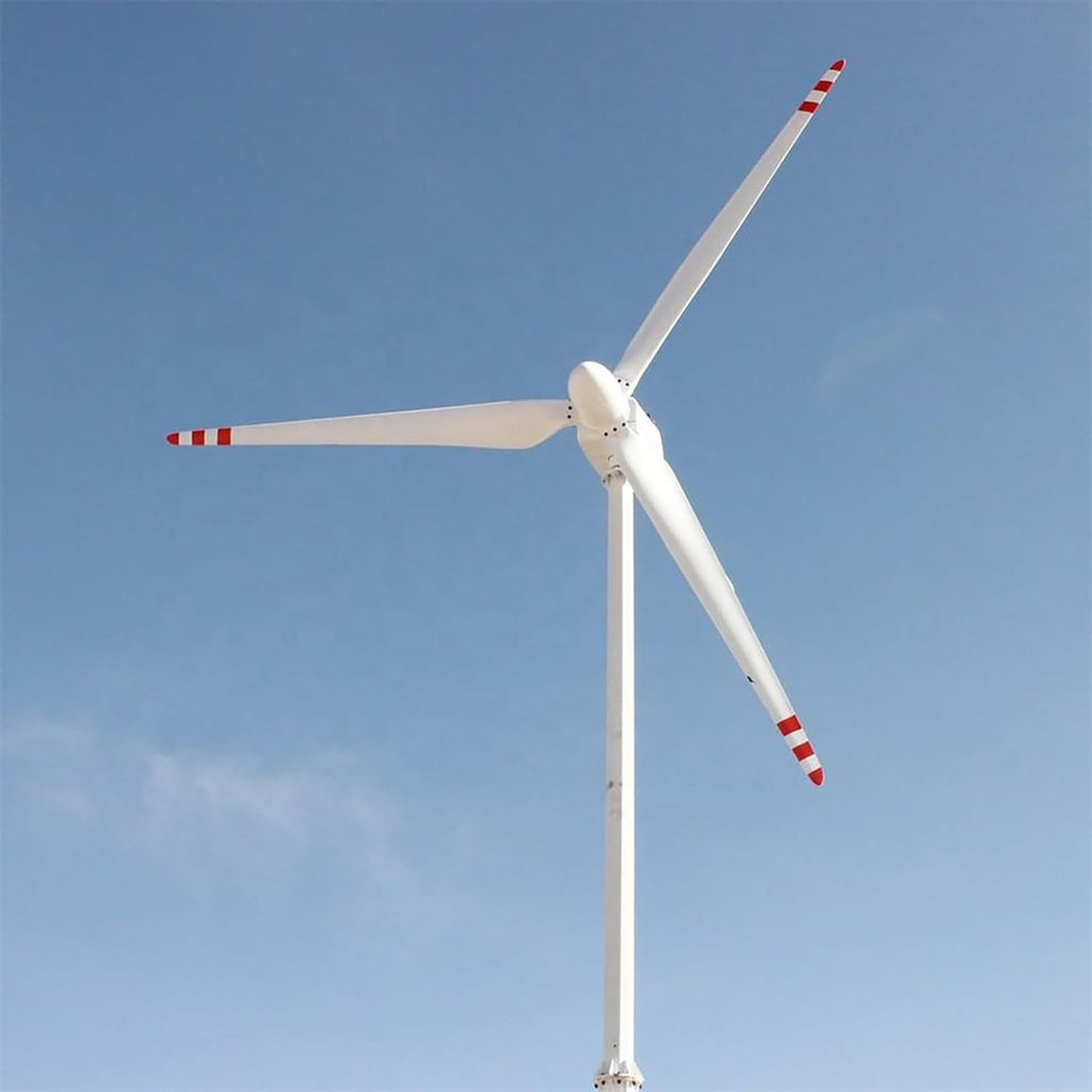 3000W 220V Horizontal Wind Turbine 1.4M Blades 3KW Wind Power Generator Kits Windmill Home Farm Marine Free Energy for Wind Solar Hybrid System (No Mast)