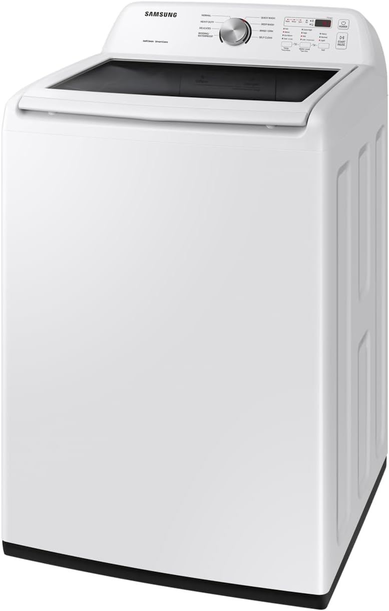 Samsung 4.5 cu. ft. Capacity Top Load Washer with Vibration Reduction Technology+, White WA45T3200AW/A4