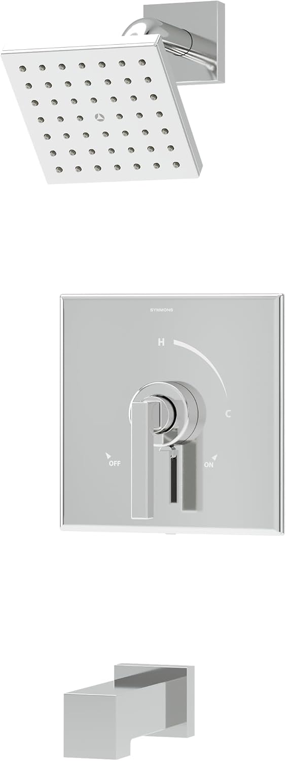 Symmons Duro HydroMersion Single Handle Tub and Shower Faucet Trim Kit with Volume Control