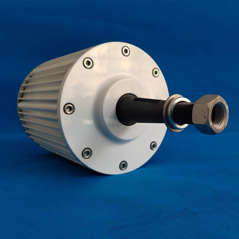 Wind Turbines, 1000W 2000W 3000W 4000W 5000W 10KW 3 Phase Gearless Permanent Magnet Generator 48V AC Alternator Wind Water Turbine,for Hybrid Solar Wind System(Without Base,24V_3000W 300RPM)