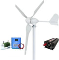 Wind Turbine Generator Kit 3000W Low Noise Horizontal Turbine 12V/24V/48V Wind Power Generator for Hybrid Solar Wind System Industrial Energy(Off Grid System,12V)
