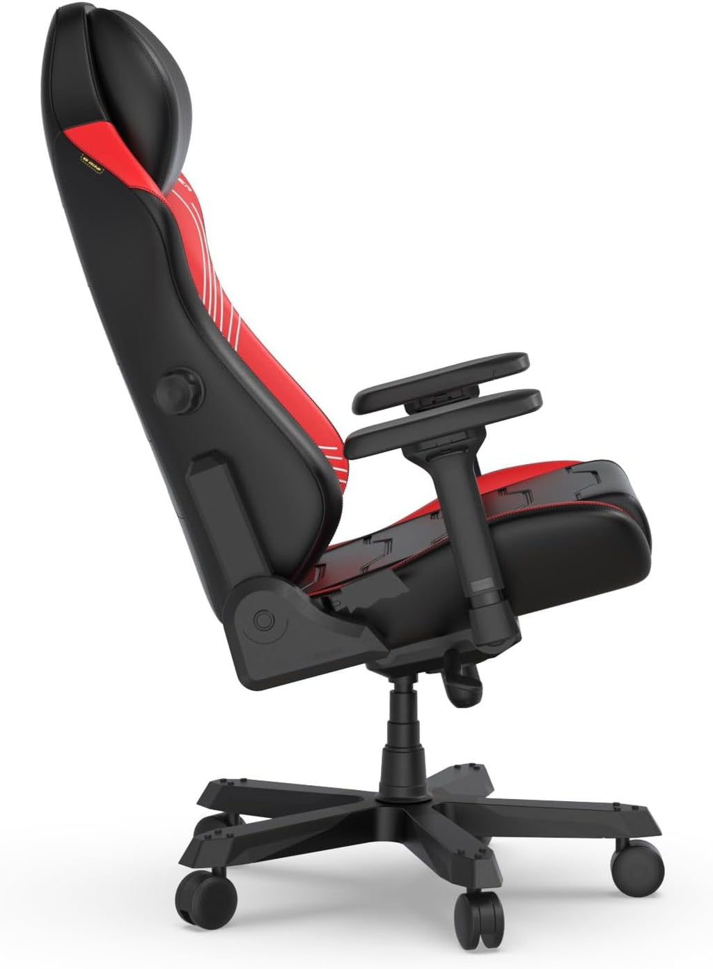 DXRacer Master XL Video Gaming Chairs for Adults, Ergonomic Reclining Computer Gaming Chair, Racing Style Height Adjustable (EPU Leatherette, Black Red Line)