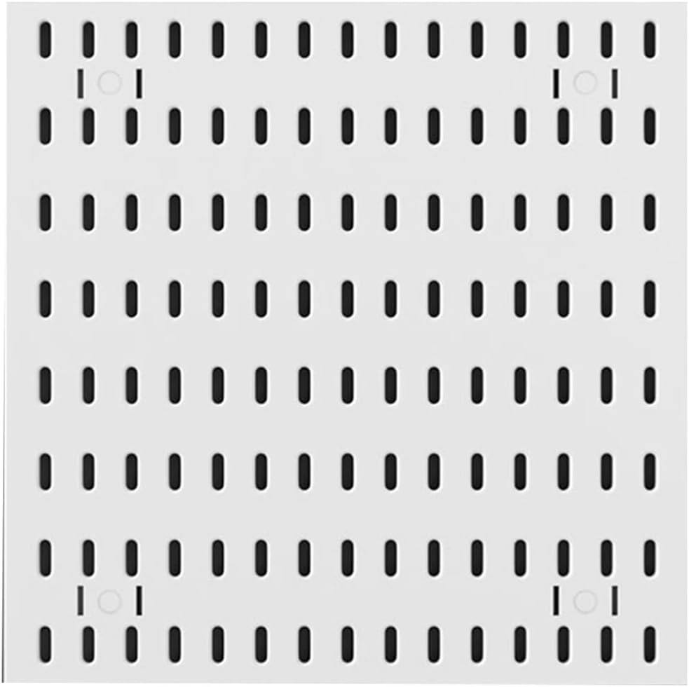 Pegboard Wall Storage Shelf,Plastic Pegboard Tool Organizer,Pegboard Combo Kit，No Punched Pegboard Panels,Multifunctional Pegboard Wall Display Rack for Bedroom Kitchen Pegboard(12x12in-A)