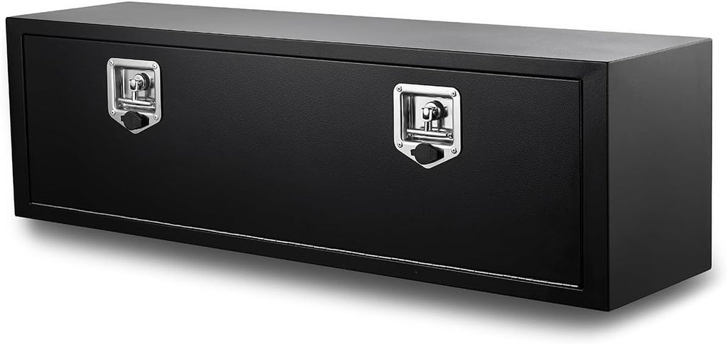 48 Inch Underbody Tool Box,Heavy Duty Underbody Truck Tool Box w/T-Handle Latch and keys for Pickup Truck,Utility Tractor,RV,Waterproof Tool Chest For Storage & Organization-48 × 12 × 14 inch
