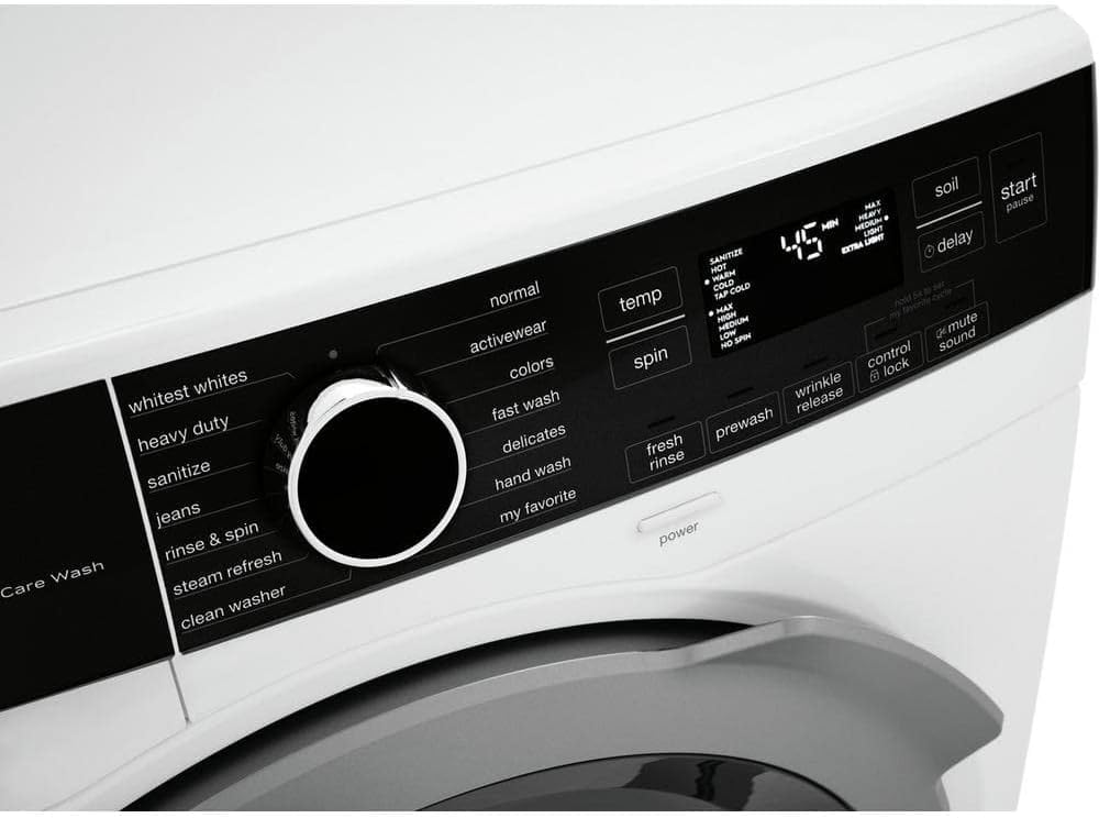 Electrolux 24 in 2.4 cu. ft. Compact Stackable Front Load Washer in White with LuxCare Wash and Steam Refresh