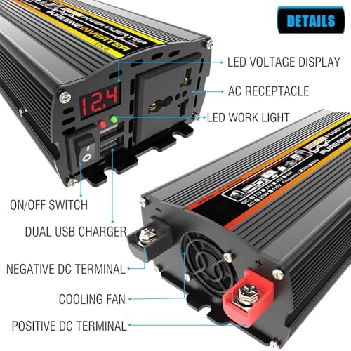 3000W/4000W Solar System Kit with 50A MPPT Charge Controller, 50W Foldable Solar Panel, 12V to 110V/220V Inverter, Ideal for Home Grid & Portable Solar Generator (800W)