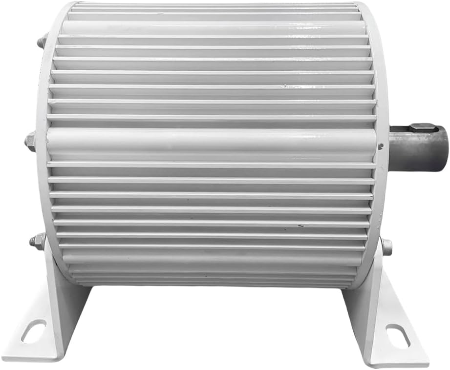 3000W Gearless Permanent Magnet Generator With Base 48V 96V 110V 220V 3 Phase AC Alternator For DIY Water Wind Turbine Generator (380V)