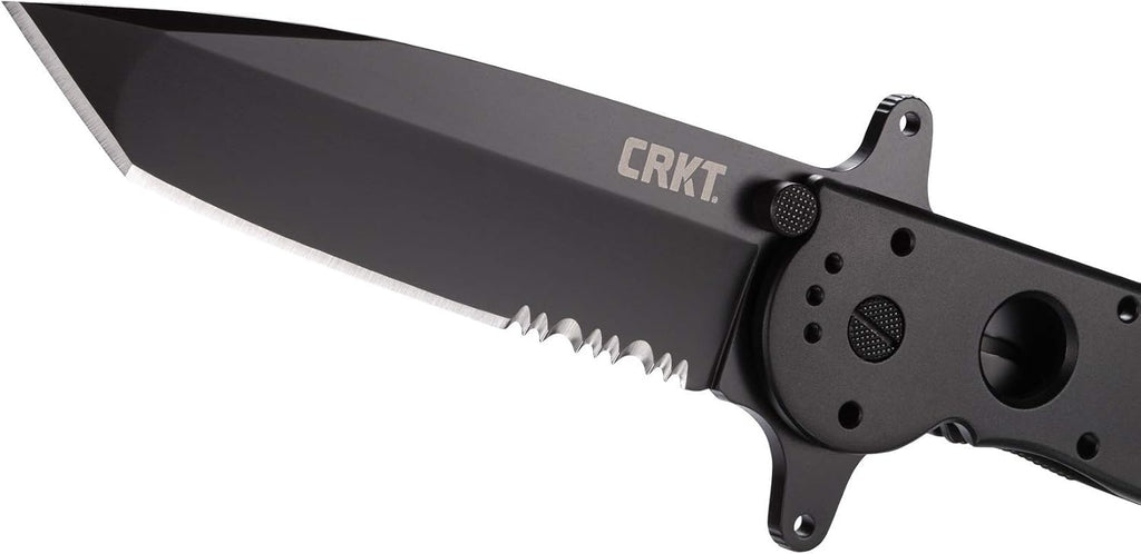 Columbia River Knife and Tool's M16-14SF Big Dog Aluminum Tanto Blade Combo Edge Knife