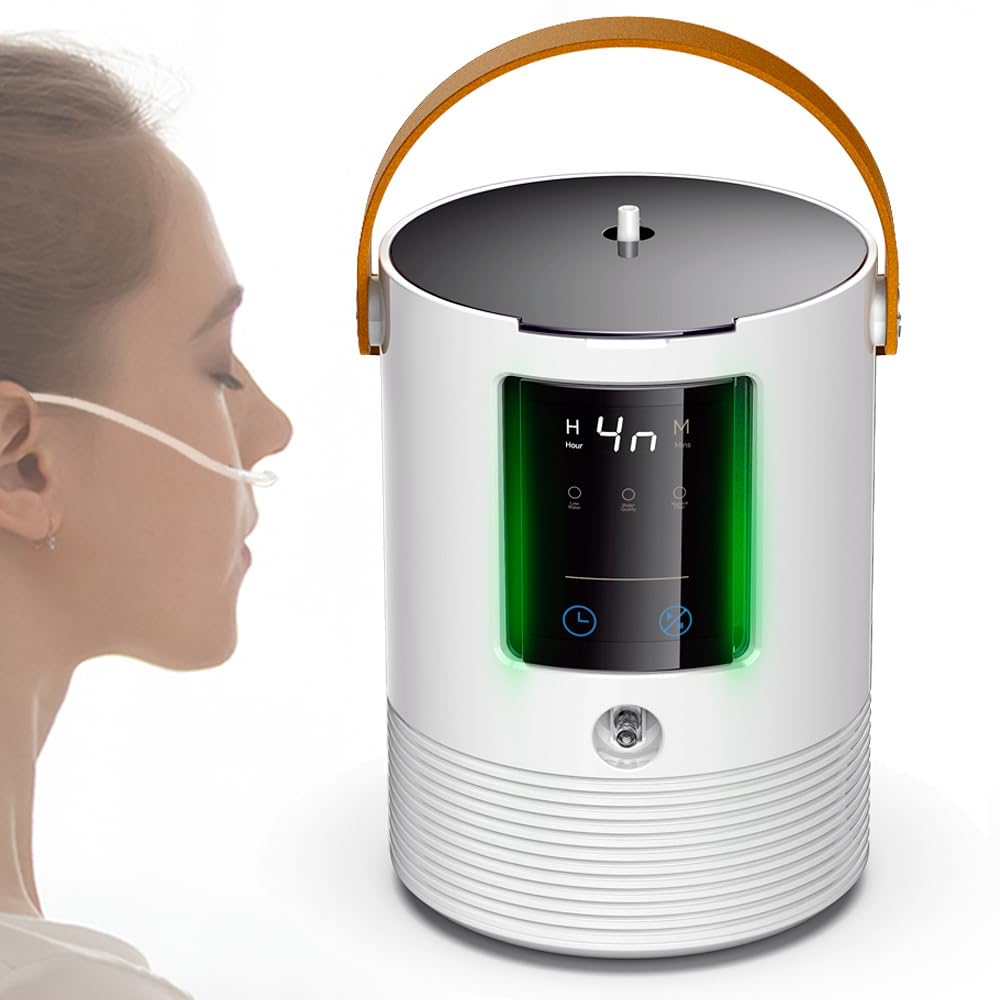 3-in-1 Hydrogen Inhalation Machine & Hydrogen Water Generator – 240 mL/min, 99.996% Ultra-Pure Hydrogen, SPE/PEM Platinum Electrodes, 4-Hour Night Mode, Portable for Home, Travel, Car Use