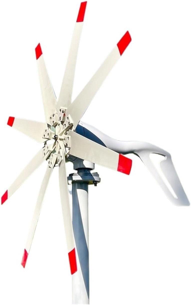 Wind Turbine Generator Kit, 3000W Horizontal Wind Turbine nerator 3KW 12V 24V 48V Alternator Free Energy Windmill for Home Farm for Hybrid Solar Wind System(48V)