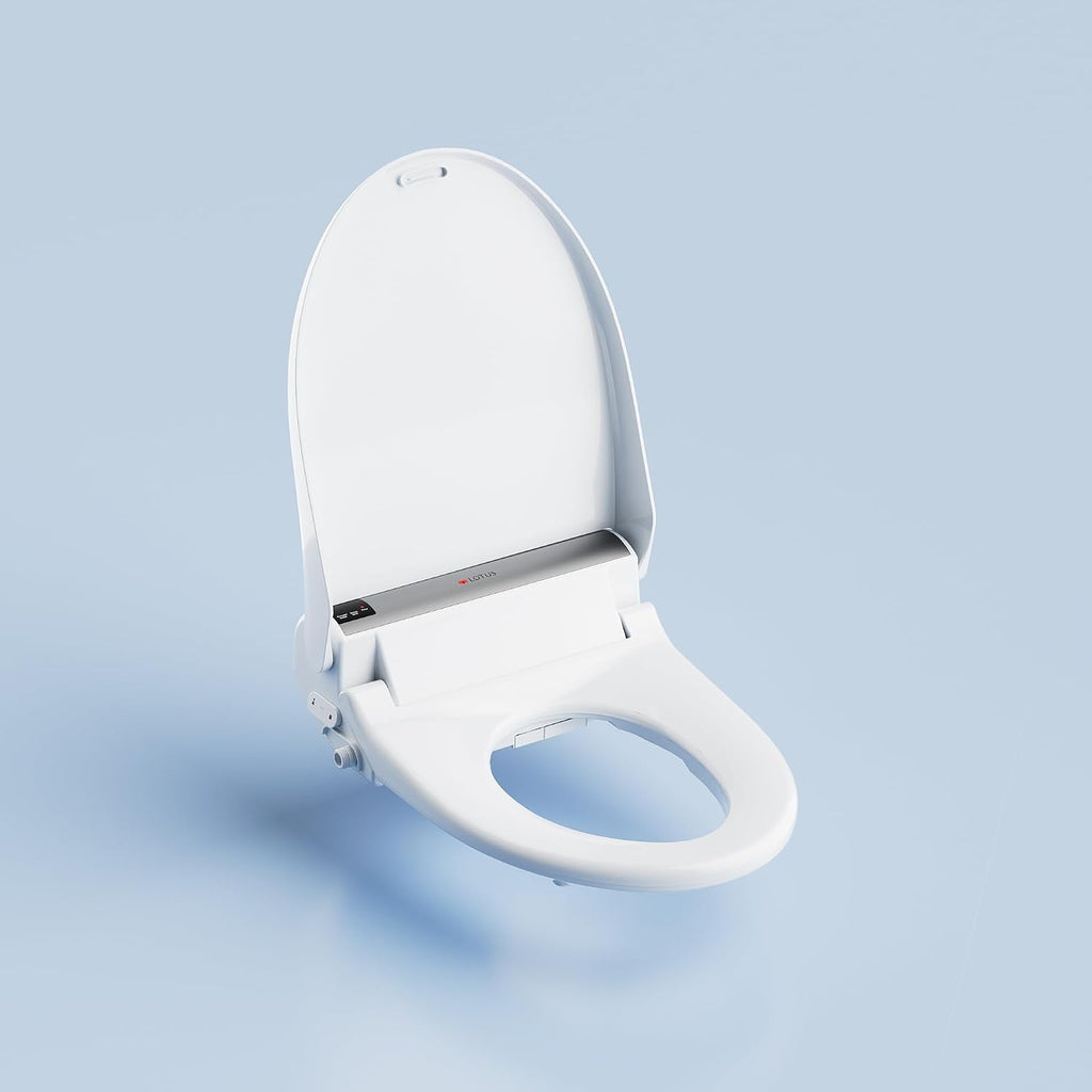 Lotus Bidet Seat ATS-2000 Elongated, Premier Class, Purestream Function(Constipation Relief) Heated Seat With Wireless Remote Control, Unlimited Warm Water, Warm Air Dryer, Made in Korea