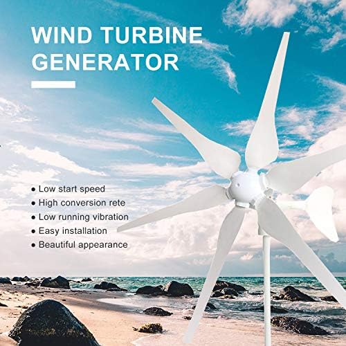 1000W Solar Panel Kit with 400W Wind Turbine Generator + 5pcs 120W Mono Solar Panel + 3000W 12V to 120V Power Inverter + Hybrid Charge Controller for 12V Battery Charge