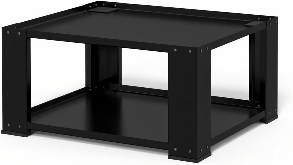Laundry Pedestal for Washer and Dryer - Fit 27 and 28 Inch Washer and Dryer Stand Heavy Duty Steel 700lbs Capacity Universal Washing Machine Raiser 15.7'' Height Black