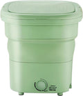 Portable Washing Machine, 20L Collapsible Mini Washer with Dehydration, for Small Clothes, Foldable Design Ideal For Hotel, Home, Apartment, Camping(Green)
