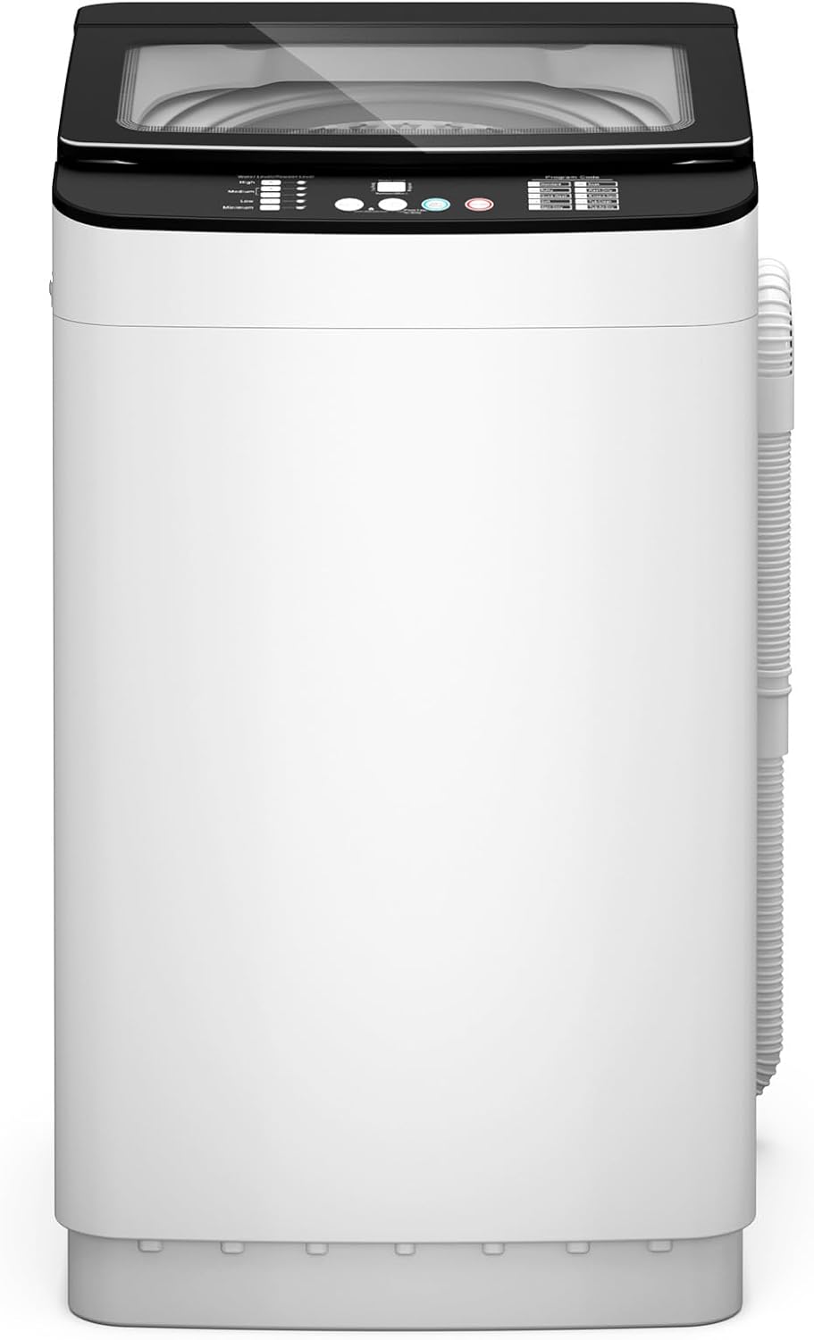 Zynkez 28lbs Portable Washing Machine, Fully Automatic Washing Machine with LED Display, 10 Wash Cycles, 26 Mins Quick Wash, 24H Delay Start, Large Washer and Spin Dryer Combo with Drain Pump for Home