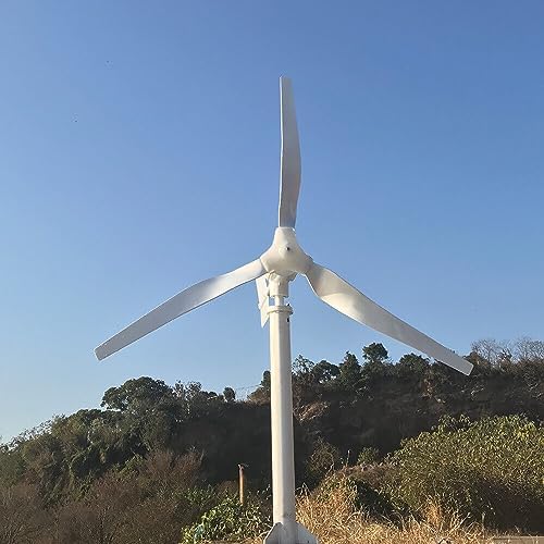 3000W 3KW Wind Turbine Generator Kit 24V - 3 Blades & MPPT Charge Controller for Efficient Hybrid Solar-Wind Energy Systems, Renewable Energy Solution, Eco-Friendly Power Generation