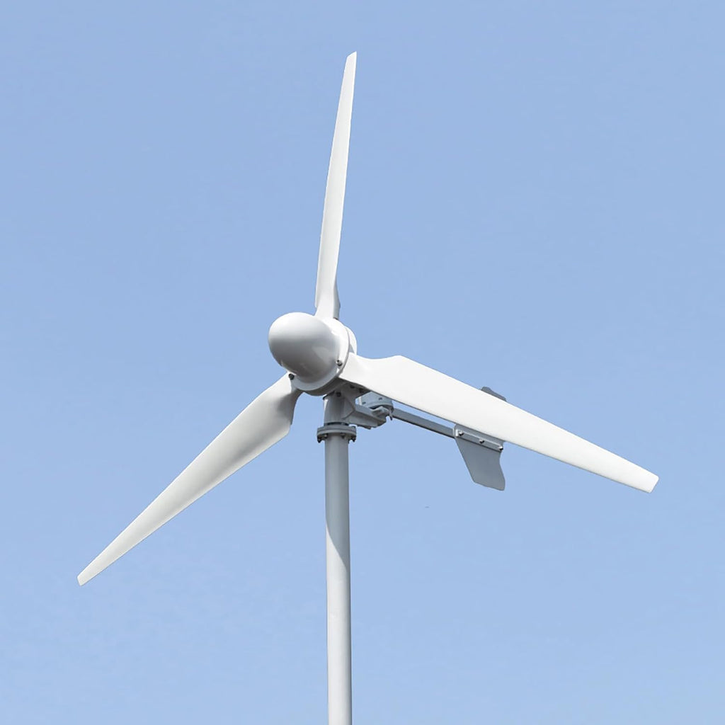 3000W 96V Horizontal Wind Turbine 1.4M Blades 3KW Wind Power Generator Kits Windmill Home Farm Marine Free Energy for Wind Solar Hybrid System (No Mast)