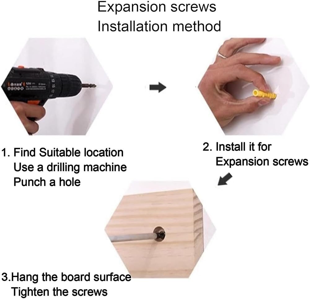 Wooden Pegboard Tool Organizer DIY Storage & Display Panel, Decorative Wall Hook Rack Combo Kit for Kitchen, Study Room, Garage,Natural,40 * 60cm
