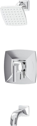Symmons Oak HydroMersion Single Handle Tub and Shower Faucet Trim Kit with Volume Control in Polished Chrome - S569215TRM