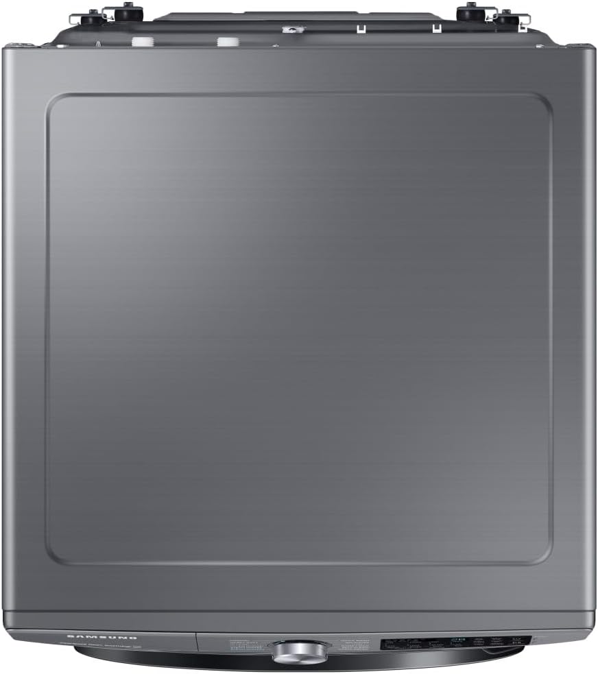 Samsung 4.5 Cu. Ft. High-Efficiency Stackable Smart Front Load Washer with Steam and Super Speed Wash, Platinum, WF45B6300AP/US