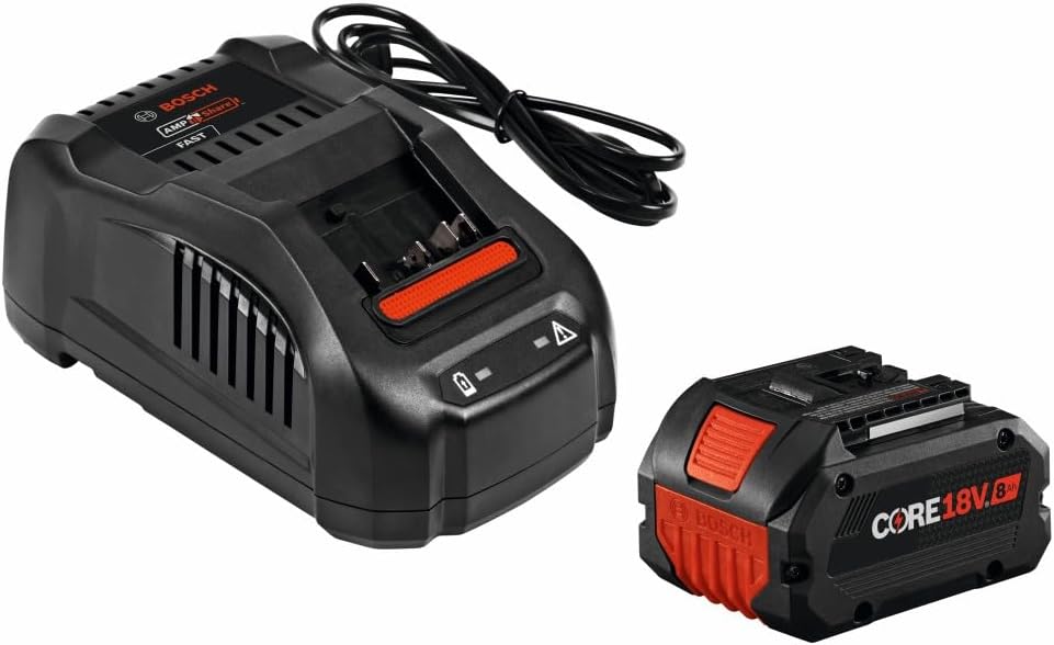Bosch GXS18V-12N14 18V Starter Kit with (1) CORE18V® 8 Ah High Power Battery and (1) Fast Battery Charger