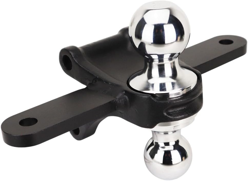 Shocker Air Hitch Sway Control Towing Kit - Fits 2-1/2' Hitch - Chrome Combo 2' & 2-5/16' Balls - 2 Sway Bar Kits - 14,000 lbs