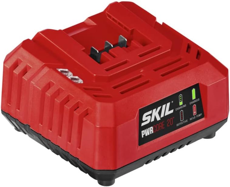 SKIL PWR CORE 20 2X2.0Ah Battery and Charger Starter Kit Including Two 20V 2.0Ah Batteries and Standard Charger-CB5197B-21
