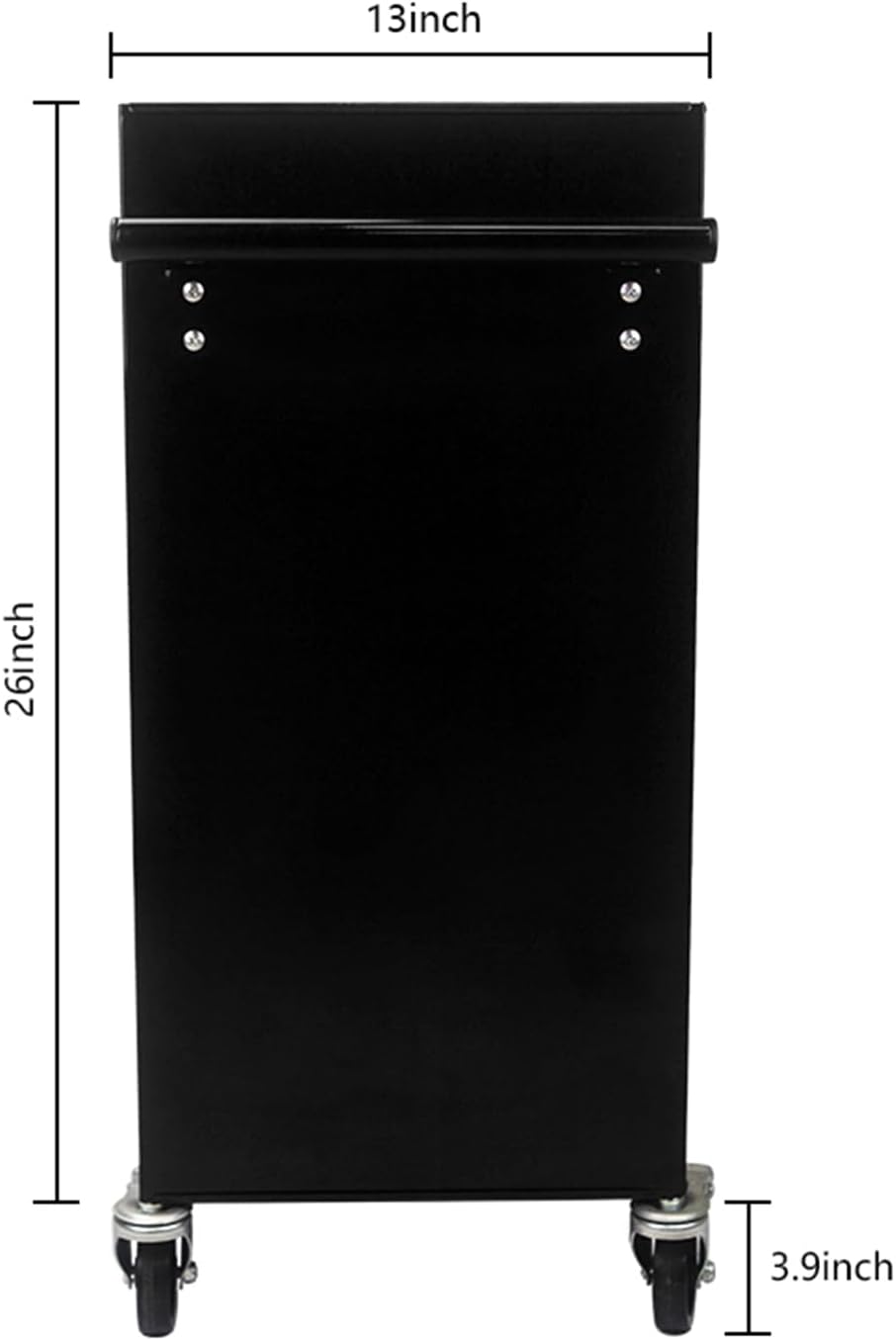 Holaki 4-Drawer Tool Cart on Wheels, Rolling Tool Box Tool Storage,Heavy Duty Utility Industrial Service Cart Organizer Tool Case with Locking System, for Mechanic, Warehouse, Garage, Workshop(Black)