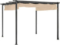 Garden Winds Replacement Canopy Top Cover Compatible with The Best Choice SKY5287 10 x 10 Pergola - Riplock 350 - Beige