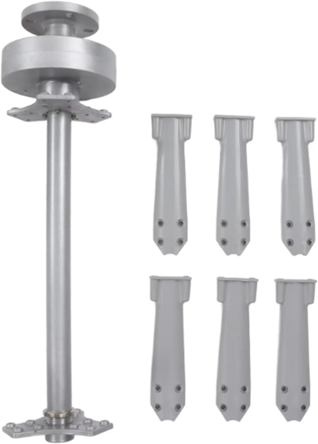 3000W/5000W/6000W Noiseless Wind Turbine Generator,12V 24V 48V 220V W/Controller & 3 Blades AC Permanent Magnet Generator Wind Turbine Kit for Outdoor Use