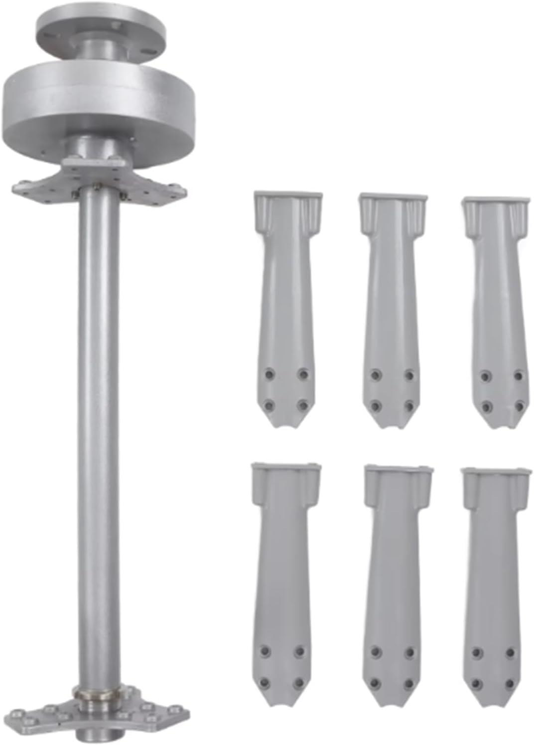 3000W/5000W/6000W Noiseless Wind Turbine Generator,12V 24V 48V 220V W/Controller & 3 Blades AC Permanent Magnet Generator Wind Turbine Kit for Outdoor Use