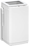 Auertech 14 lbs Portable Washing Machine, Fully Automatic Portable Washer with Glass Lid, 10 Wash Cycles, Compact Capacity Washer and Spin Dryer Combo with Drain Pump for Apartment, Dorm, RV
