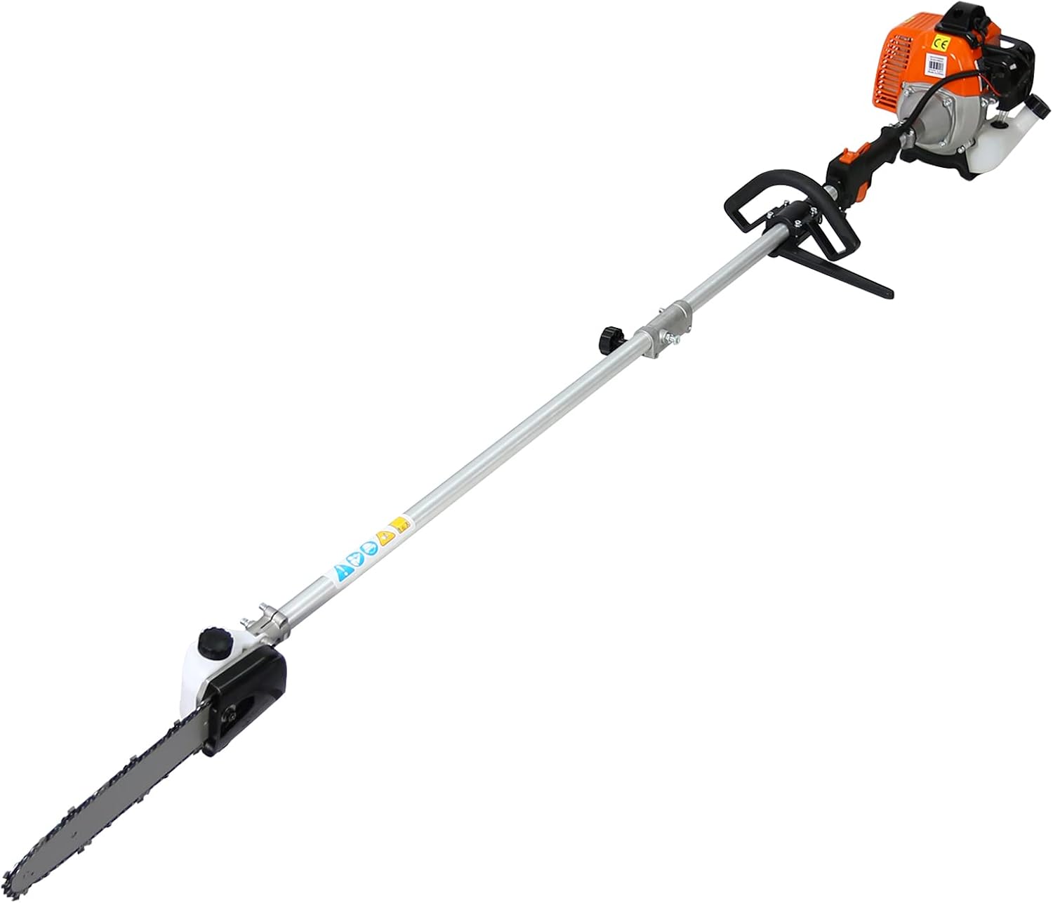 56cc 2-Cycle Gas Multi-Trimmer | 4-in-1 String Trimmer w/Rotatable Pole Saw, Weed Eater Weed Wacker, Brush Cutter & Hedge Trimmer Gas for Lawn, Yard, Garden Care, All-in-one Garden Tool