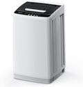EUHOMY 1.03cu.ft Portable Washer, 8.8Lbs Capacity Small Portable Washing Machine with 10 Programs 5 Water Levels, Drain Pump and LED Display,Compact Washer for Apartments, RVs, Homes, Light Gray