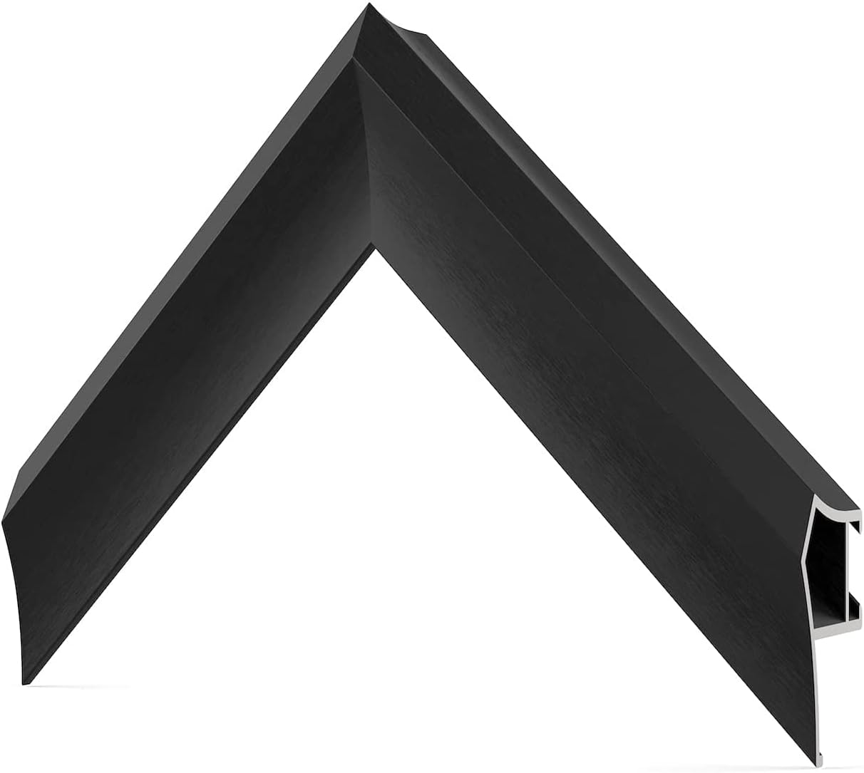 Anodized Black Prismatic 65' Alloy Deco TV Frame - Compatible ONLY with Samsung The Frame TV and Pro TVs (Fits 2021-2026, LS03A, LS03B,LS03C,LS03D,LS03FA,LS03FW)